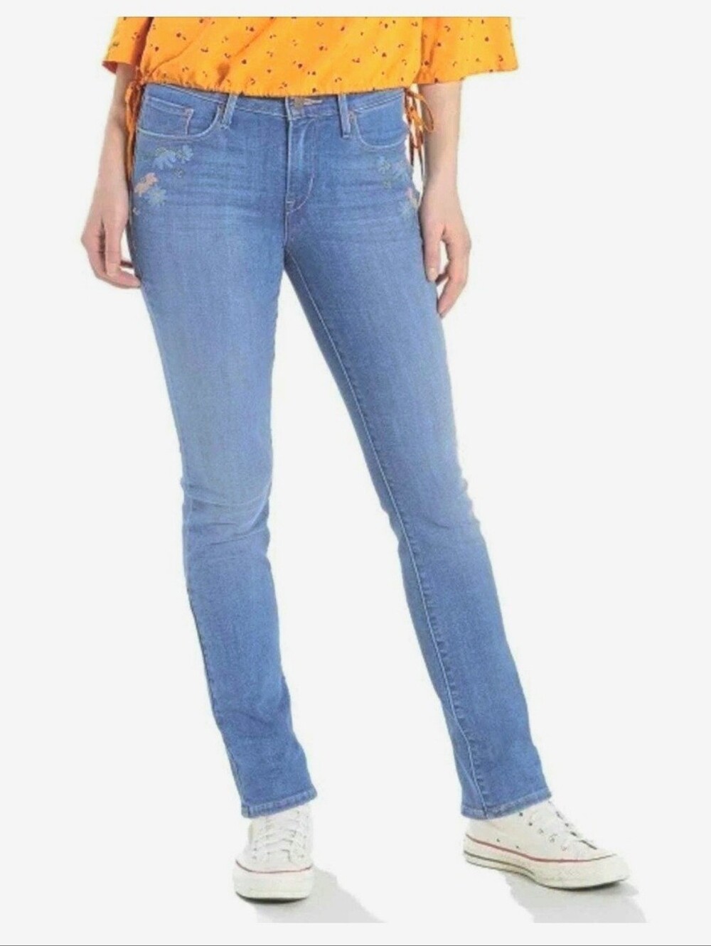 Embroidered Levis Jeans